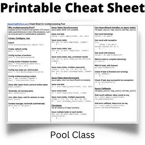 Pool Cheat Sheet