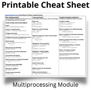 Multiprocessing Cheat Sheet