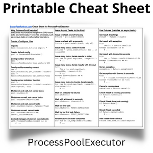 ProcessPoolExecutor Cheat Sheet