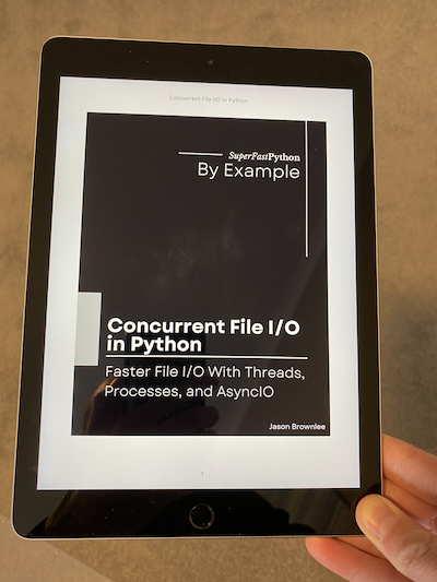 Concurrent File I/O in Python in iPad